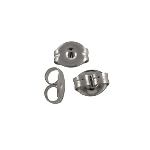 JewelrySupply Surgical Stainless Steel Earring Backs (10 pack)
