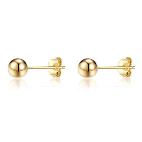 ToHeart 14K Gold Flat-Back Stud Earrings
