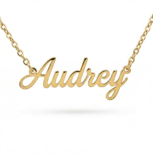 Roseka 14K Solid Gold Name Necklace
