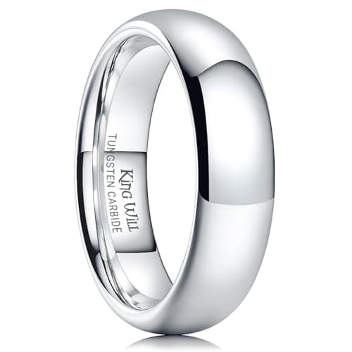 King Will 6mm Tungsten Band, Polished