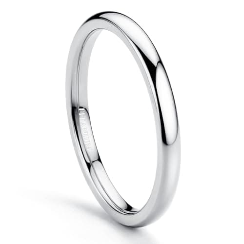 Jstyle 2mm Titanium Band, Comfort Fit