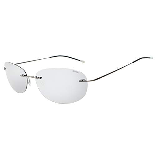RONSOU Ultralight Rimless Titanium Polarized Sunglasses