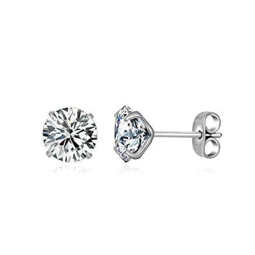JUSTJANDM G23 Titanium CZ Stud, 3mm