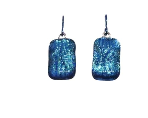 McCray Studios Dichroic Glass Dangle Earrings on Niobium
