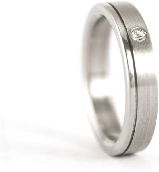 Minimalist Flat Titanium Ring