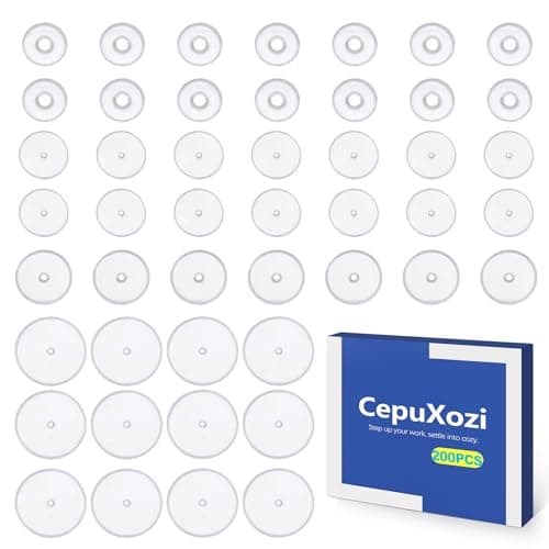 CepuXozi Clear Silicone Support Discs, 3-9mm, 200 Pieces