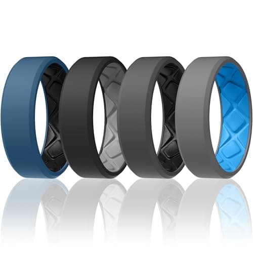 Egnaro Beveled Silicone Band, 7.5mm