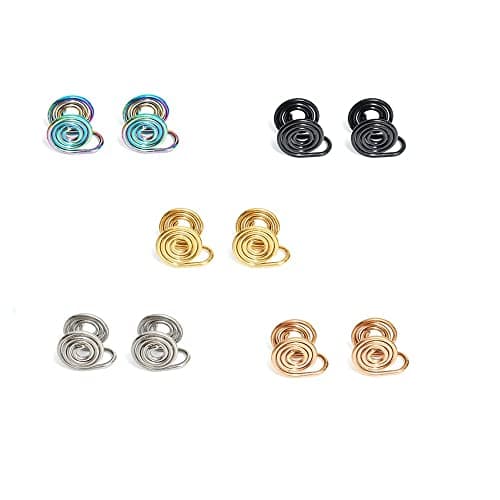 Hilufiet Spiral Pressure Clips, 5 Pairs