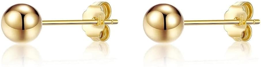 ToHeart 14K Gold Flat-Back Stud Earrings