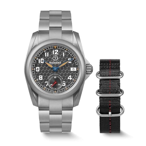 BODERRY Full Titanium Automatic Field Watch