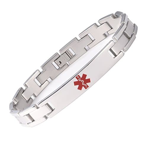 Tarring Titanium Medical ID Bracelet, Sized 6.5-8.5in