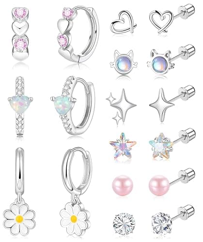 Surgical Stainless Steel Screw-Back Studs for Kids