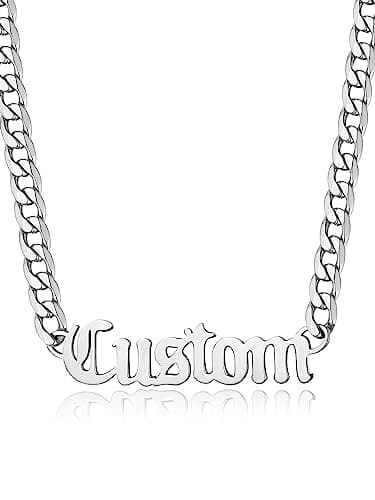 GoldChic Personalized Name Necklace, Stainless Steel