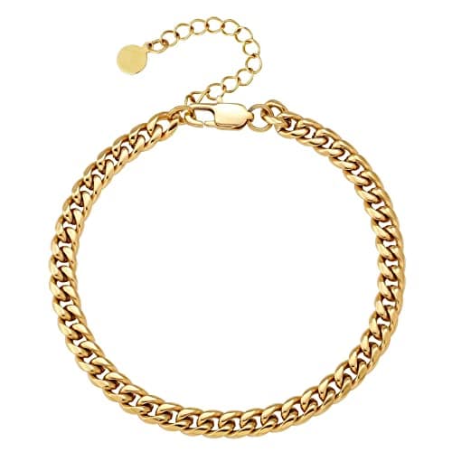 Mesnt 316L Surgical Steel Anklet, 6/8mm