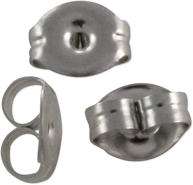 JewelrySupply Surgical Stainless Steel Earring Backs (10 pack)