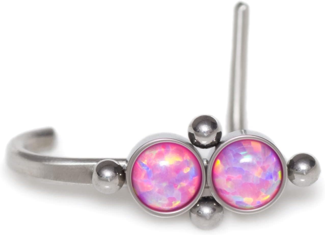 NellySteelPiercing Implant-Grade Titanium Nose Ring Stud