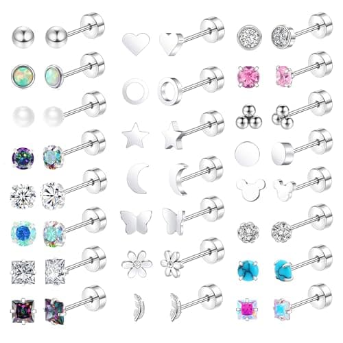 Titanium Earrings, 23 pairs