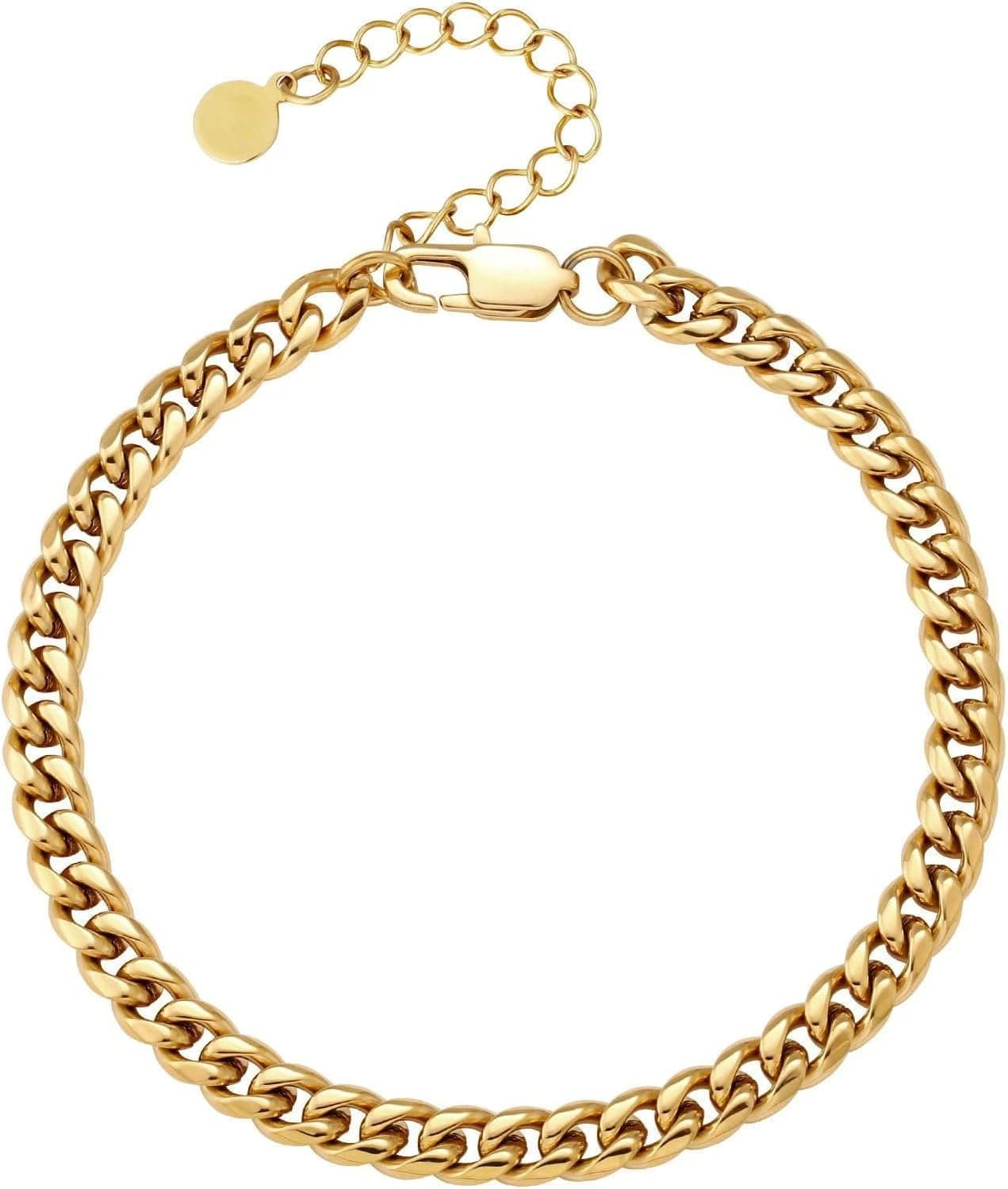 Mesnt 316L Surgical Steel Anklet, 6/8mm