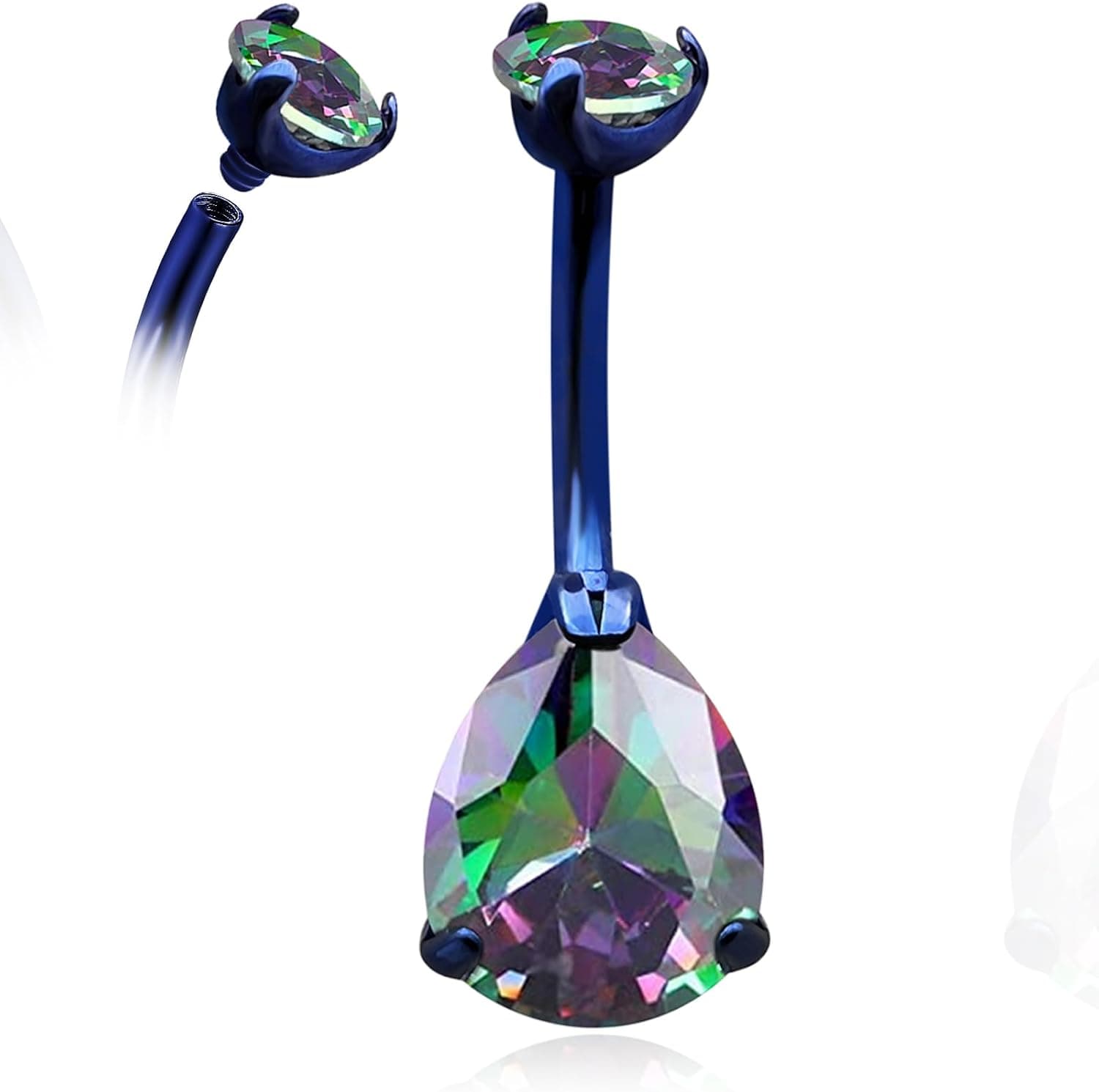 limerencia G23 Titanium Belly Button Ring, 14G
