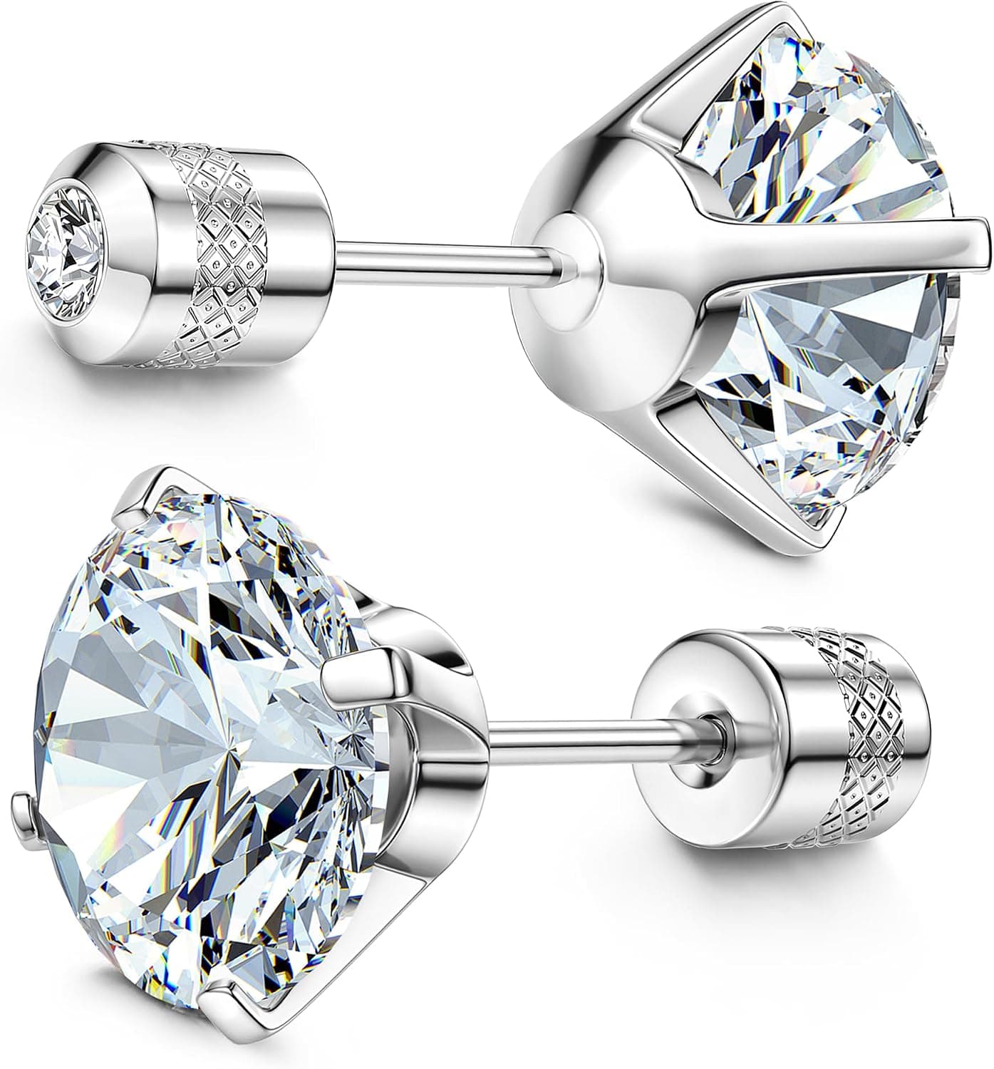 Titanium Stud Earrings, single pair