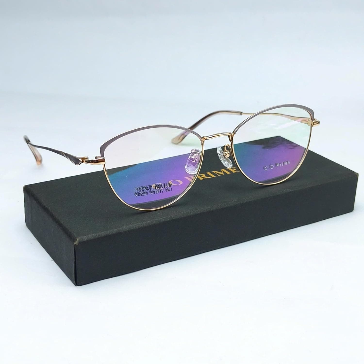 C.O Prime Featherweight Titanium Blue-Light Reading Glasses