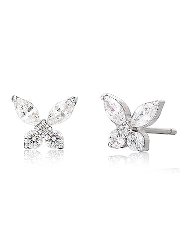 Limerencia F136 Titanium Butterfly CZ Cluster Studs
