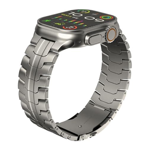 TA1 Titanium Apple Watch Band with Folding Clasp