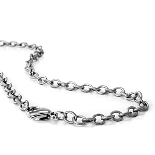 Bedrock Jewelry Titanium Chain, 24 inch / 3mm