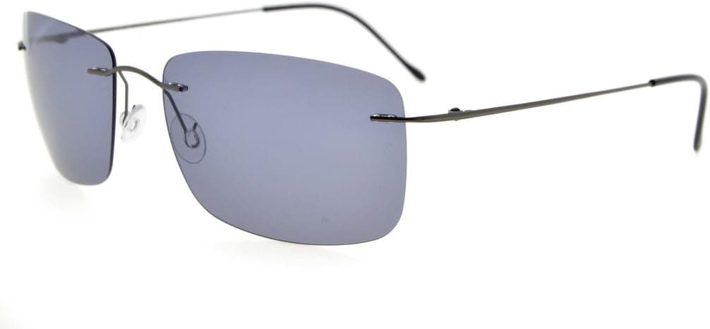 Eyekepper Titanium Rimless Sunglasses with TAC Polarized Lens