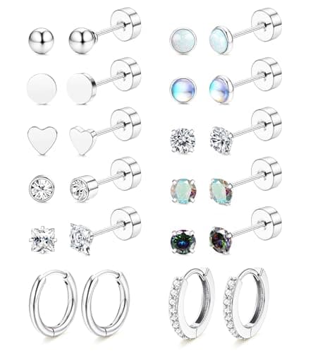 Flat-Back Stud Earrings for Sensitive Ears