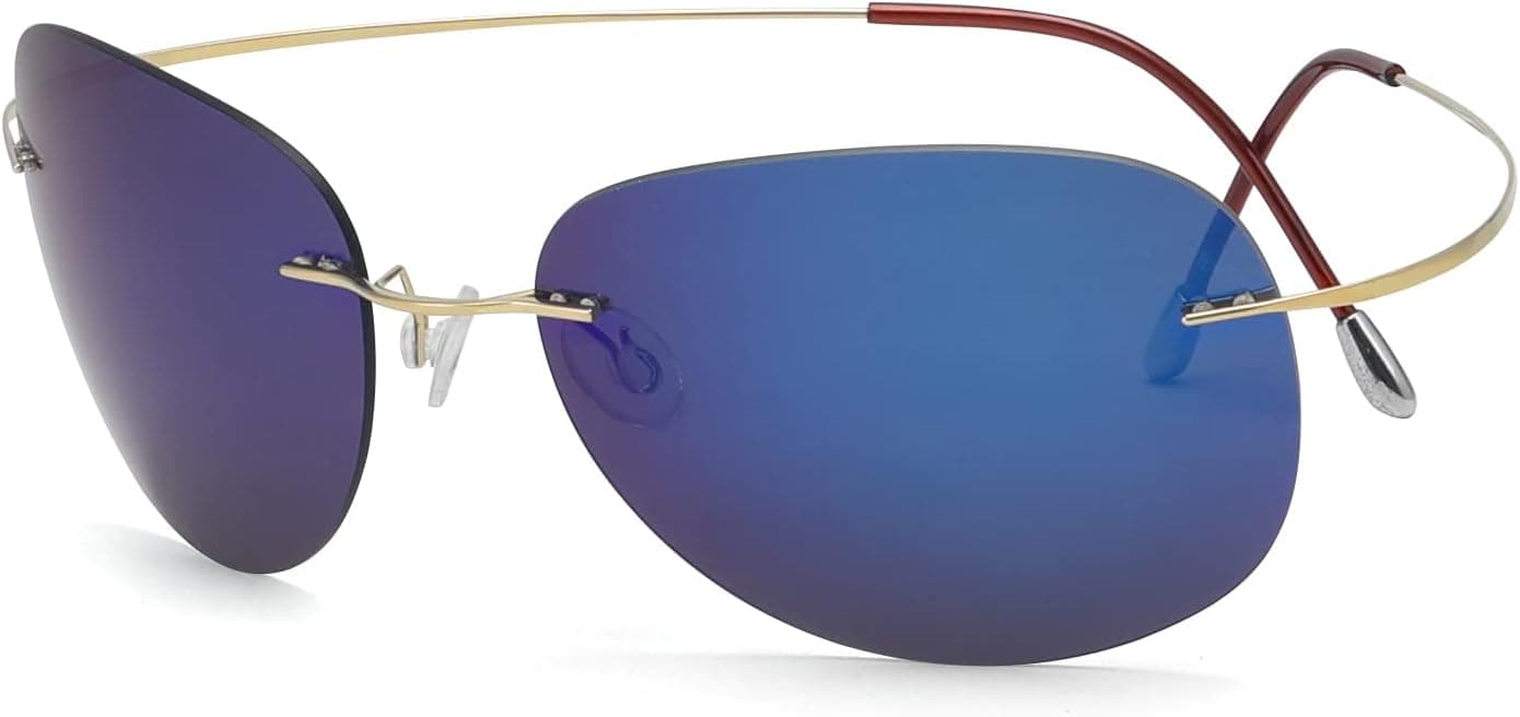 Eyekepper Rimless Titanium Frame Polarized Sunglasses