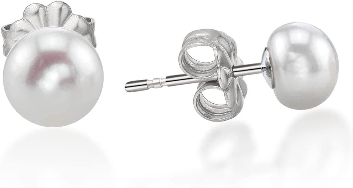 Limerencia F136 Titanium Freshwater Pearl Studs