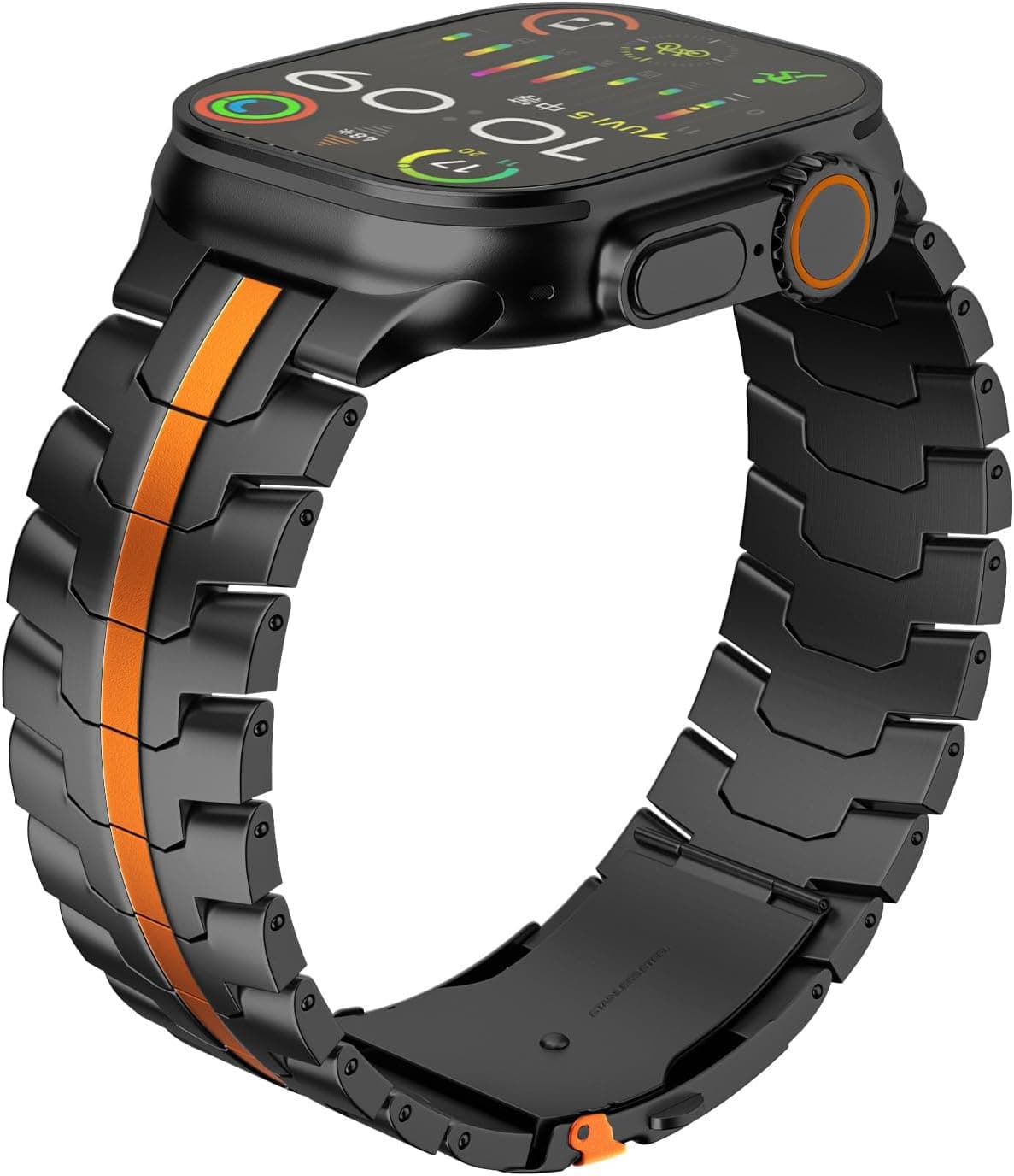 TA1 Titanium Apple Watch Band with Folding Clasp