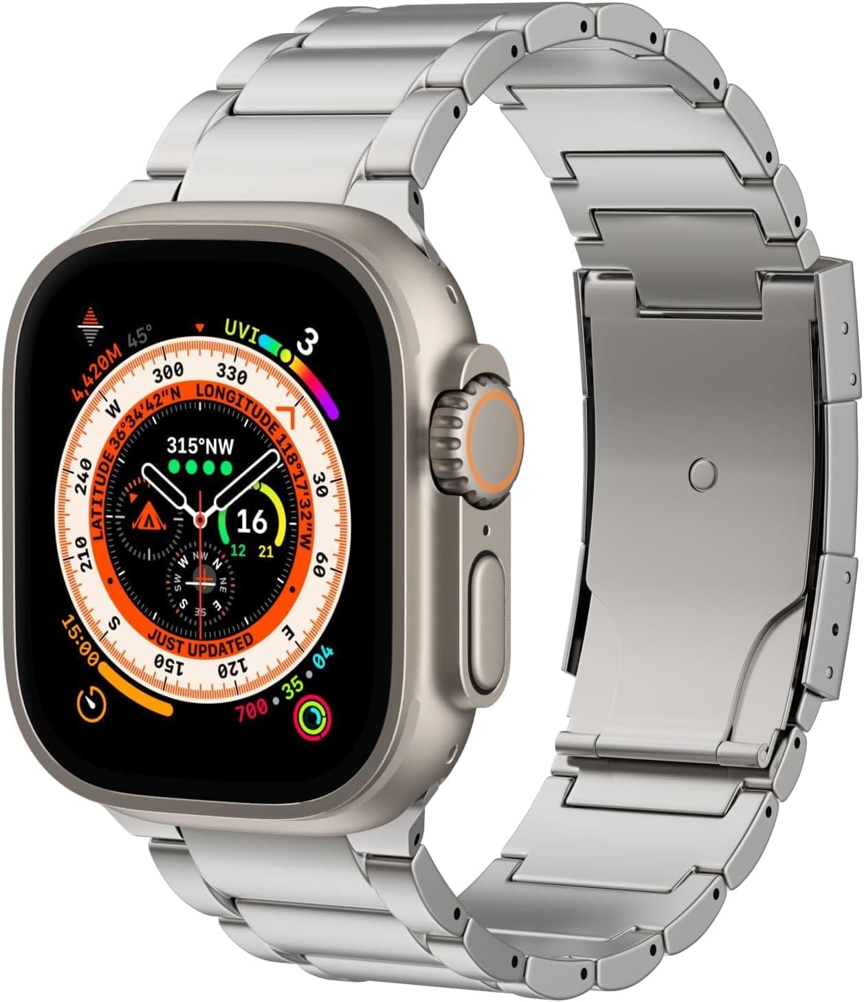 ZABUDUO Pure Titanium Apple Watch Band