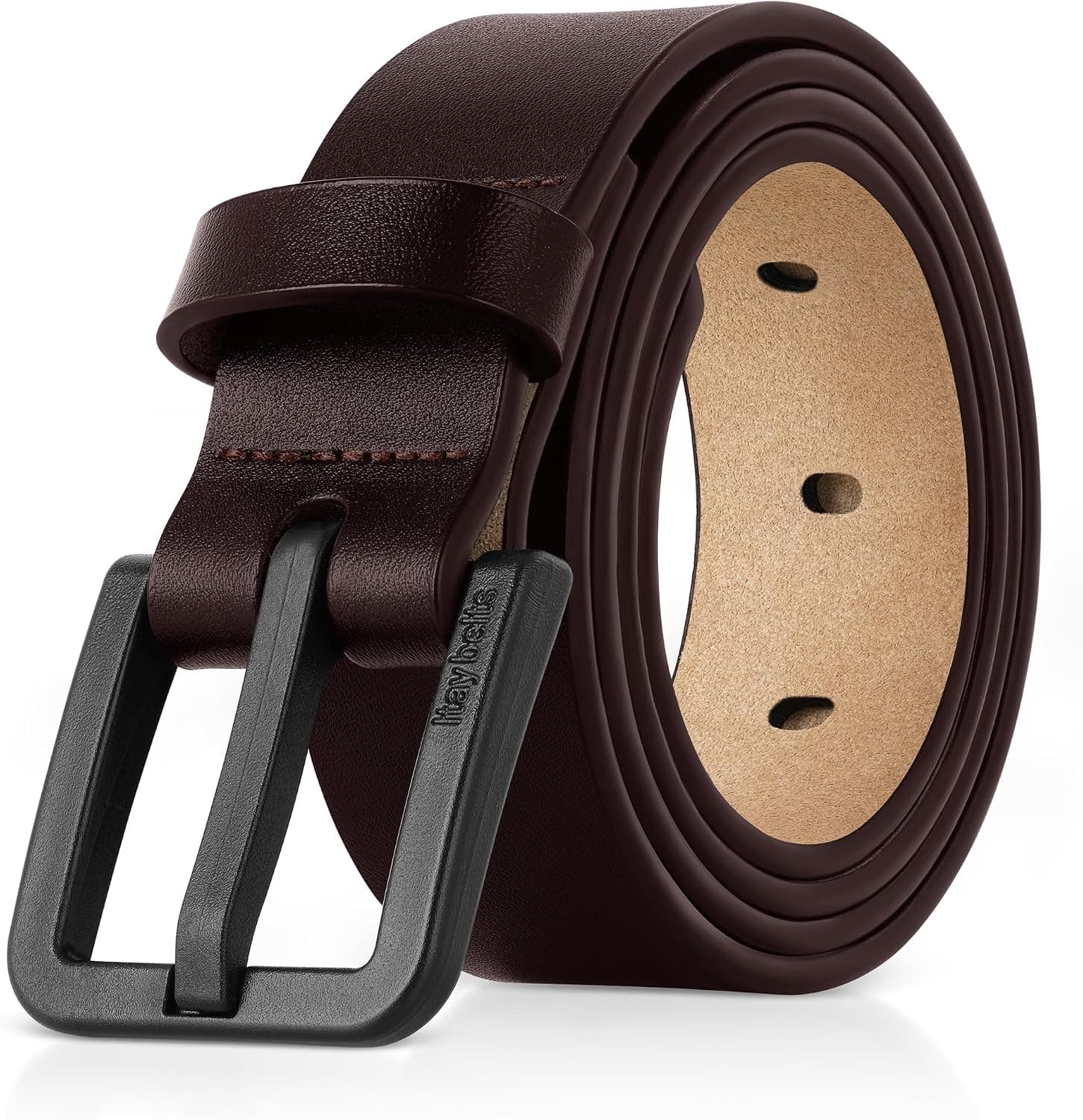 ITAY Metal-Free Full-Grain Leather Belt
